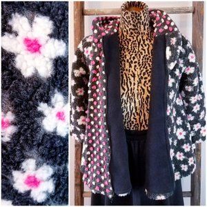 CORKY AND CO. Kids Flowered Hoodie Coat - Size 6x